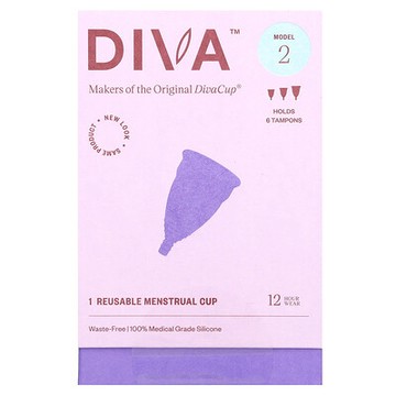 Diva International, DivaCup，Model 2，1 支可複用生理期杯