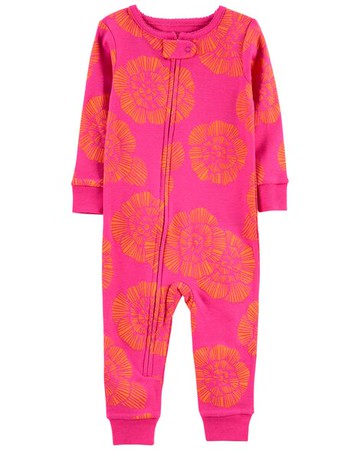 Baby 1-Piece Floral 100% Snug Fit Cotton Footless PJs