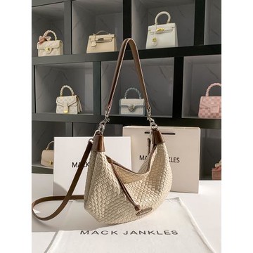 MackJanice小眾設計編織百搭腋下包女2024新款時尚通勤單肩托特包