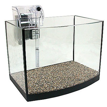 《簡約風》一尺海灣型玻璃水族箱套缸+專用過濾器（台灣缸）