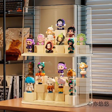 💗臺灣出貨💗手办盒展示架展示收纳防尘手办玩具积木透明展示柜亚克力泡泡玛特