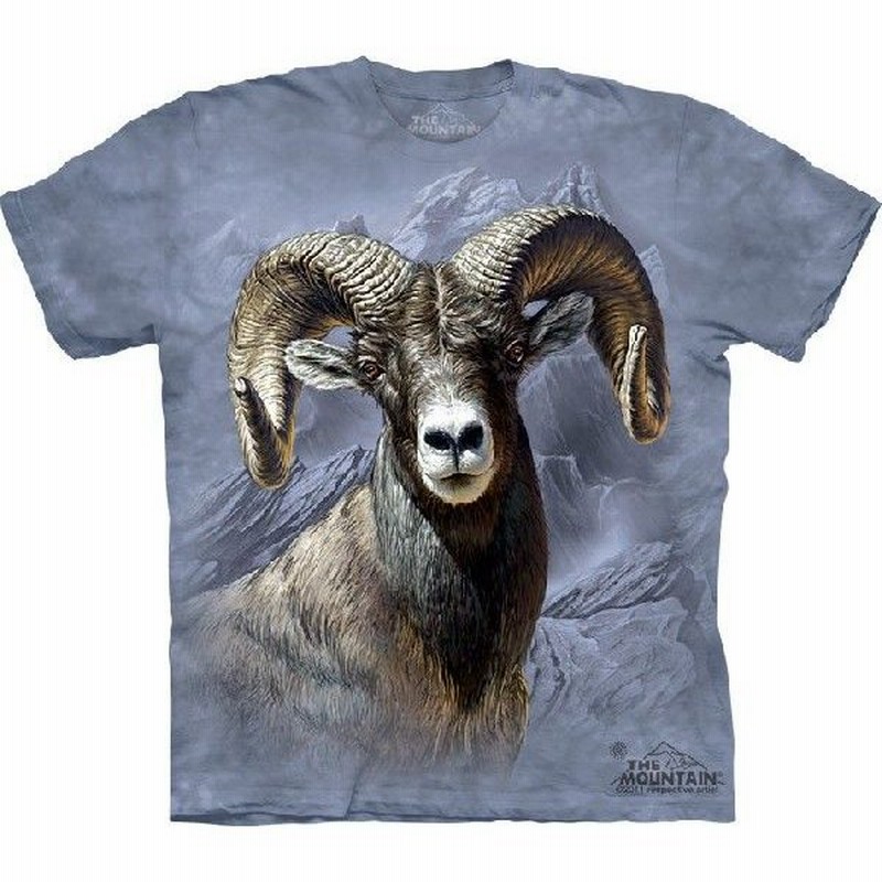 The Mountain 動物 顔 Tシャツ ビッグホーン Big Horn Sheep Sサイズ 通販 Lineポイント最大0 5 Get Lineショッピング