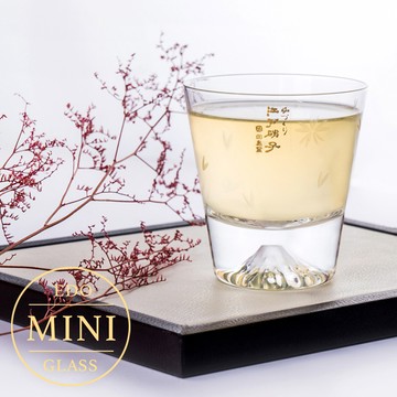 【任2件95折】現貨 MINI迷你版! 田島硝子 富士山杯 mini櫻花款 威士忌杯 酒杯 玻璃杯 隨飲料變色 日本原裝 最佳禮物 伴手禮推薦 TG20-015-MRS 熱賣中!
