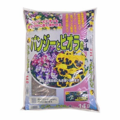 あかぎ園芸 パンジー・ビオラの土 14L 4袋 4549081705313