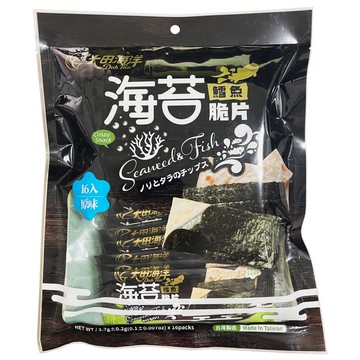 [家速配]大田海洋鱈魚海苔脆片(16入)