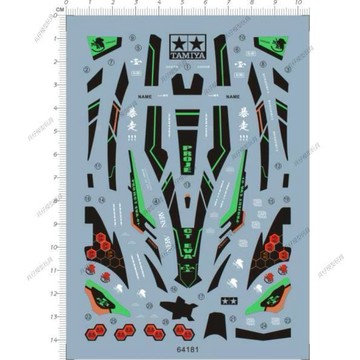 【台灣出貨】🔥免運 64181- EVA 初號機覺醒新世紀福音戰士四驅車水貼92207