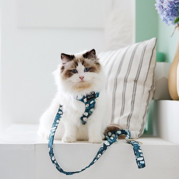 棉質親膚/環繞設計/不易掙脫 | 貓胸背-山茶花 Pawsholic爪迷