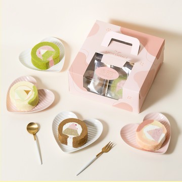 3日內出貨【KINBER MADE 金帛手製】森林小旅行 綜合雪糕捲4入組（阿里山/抹茶莓果/野玫花園/檸檬優格）