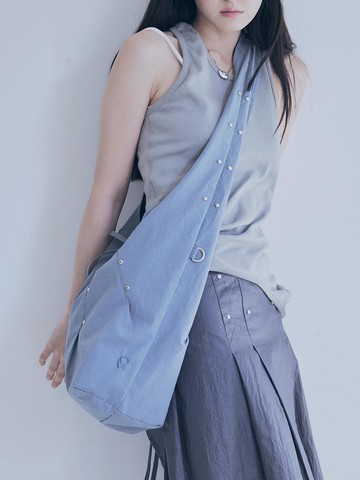 rivet cross bag (blue green)