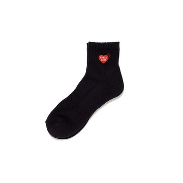 HUMAN MADE PILE SHORT SOCKS 襪子 短襪 愛心 黑色 HM00GD009-BK [台灣現貨]