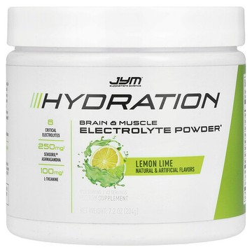 JYM Supplement Science, 補水，電解質粉，檸檬酸橙味，7.2 盎司（204 克）