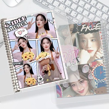 台灣出貨🔥(G)I-DLE 葉舒華周邊 gldle週邊 葉舒華周邊 日記本a5手賬本筆記本鋼圈活頁硬殼本子學生女朋友禮