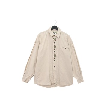 Back to Green- 巴伐利亞歐式襯衫 刺繡 花藤 vintage b-31