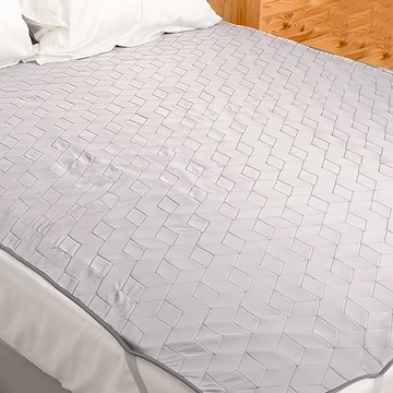 EmBrace 英柏絲 Dr.Air 透氣專家雙人加大6尺 3D極酷涼沁新降溫涼墊  180x186cm-6尺灰  3D透氣網布  186 x 180cm  冷灰色  涼感墊