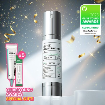 ★2025 Awards★ VT Reedle Shot 100 Essence 50ml (+Reedle Shot 300 1ml*5+PDRN Essence 100 15ml)