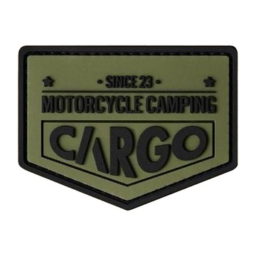 CARGO container 工業風徽章 67 x 50 x 5mm  B  1個  橘色 + 米色