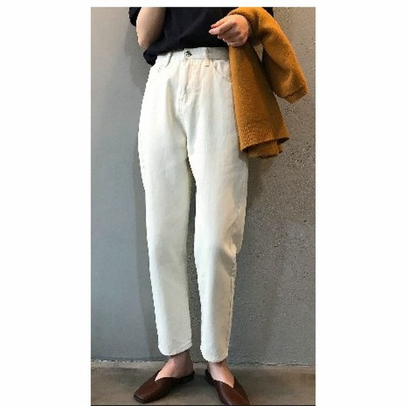 パンツ レディースパンツ 大人ルーズパンツ 白ジーンズ ボーイフレンド 細見えパンツ 通販 Lineポイント最大0 5 Get Lineショッピング