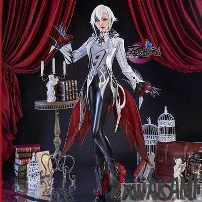 五次元 基萌 原神 コスプレ アルレッキーノ 召使 衣装 ※ウィッグ