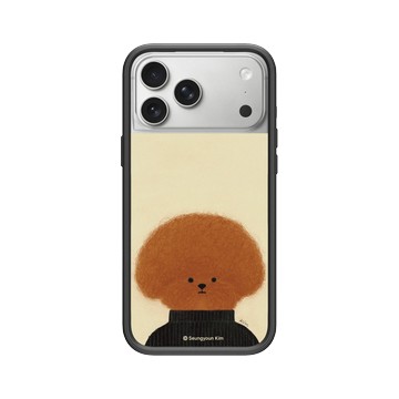 iPhone 17 Pro Max Mod NX -邊框背蓋組合 (相機按鈕) 黑 - Seungyoun Kim - 黑衣小狗 Pingu Kim