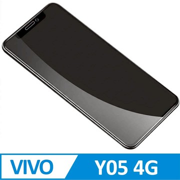 vivo Y05 4G 2.5D曲面滿版 9H防爆鋼化玻璃保護貼 黑色