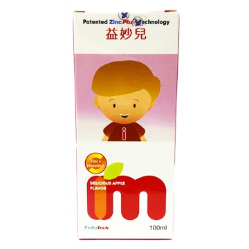Immunped益妙兒 鋅+維生素C糖漿 100ml/瓶
