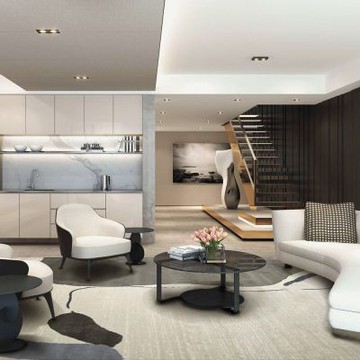 [Fuwaly] 凱瑞地毯-200x290cm (客廳地毯 大地毯 短毛地毯 吸音 抗汙 防潑水 現代風 抽象風)