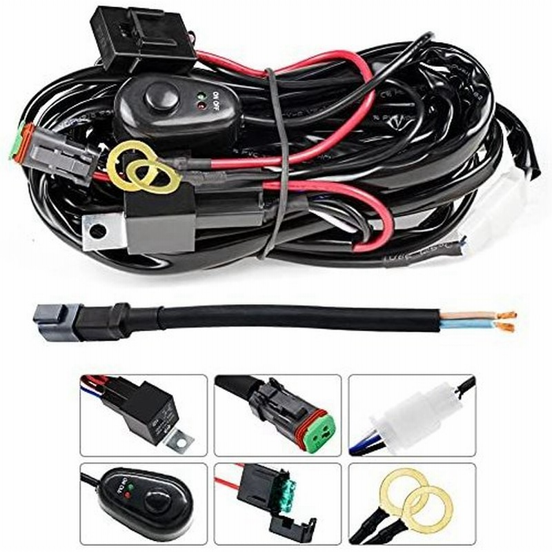 X Style 車用 ライト用リレーハーネス フォグランプ Dt配線キット スイッチ付き ワイヤーハーネス 表示led搭載on Of 通販 Lineポイント最大0 5 Get Lineショッピング