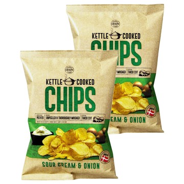 OK 洋芋片 洋蔥酸奶風味 150g  丹麥原產  酸鹹酥脆，回味無窮  2包