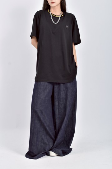 (XL) n 21質感棉質純棉黑色短袖上衣