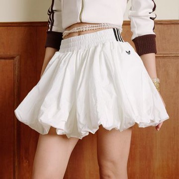 Adidas 愛迪達 Bubble Skirt W KD8123 女 泡泡裙 氣球裙 運動裙 白 黑 亞版