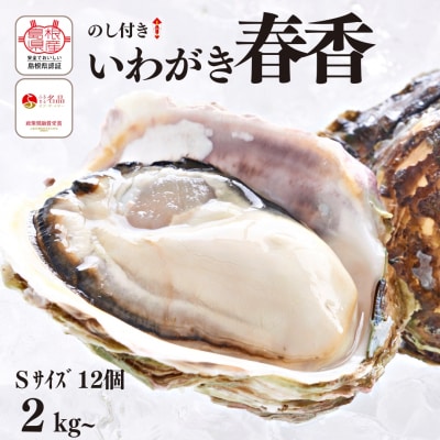 いわがき春香 2kg〜2.8kg Sサイズ12個 岩牡蠣 牡蠣 かき CAS冷凍