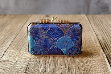 貝殼閃閃 旗袍款  大小章  結婚對章盒 雙章盒 印章盒 結婚禮物