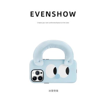 EVENSHOW2024夏天新款菲林手提手機殼適用于iPhone15promax蘋果14plus13小眾高級可愛斜挎帶掛繩腕帶不會撞殼