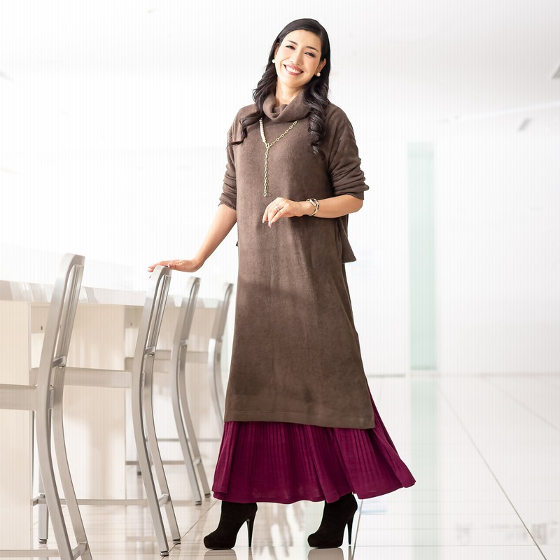 Anela Lux着回し抜群ペプラムベルト付きワンピース 通販 Lineポイント最大0 5 Get Lineショッピング