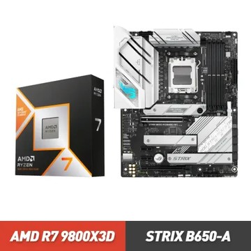【超值組】AMD Ryzen7 9800X3D + ASUS STRIX B650-A GAMING-WIFI 主機板