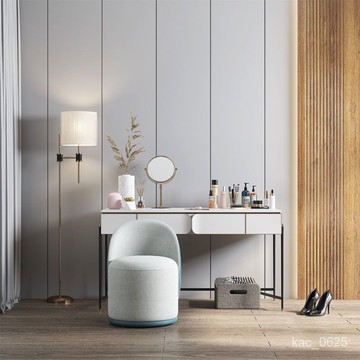 意式輕奢梳妝凳極簡小戶型拚色入門高顔值梳妝凳化妝椅換鞋凳 6DXZ