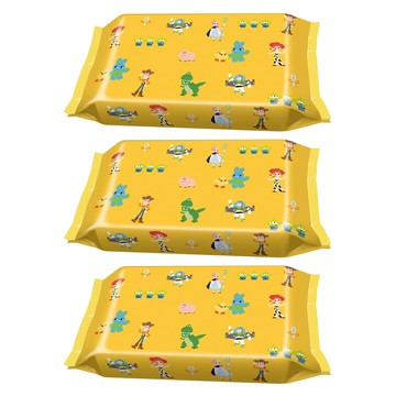 Lec.Be 玩具總動員濕紙巾 Set 99%純水 無添加  80枚  3包