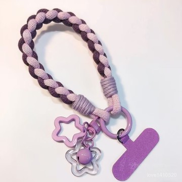 手機掛繩  頸掛背帶 證件帶 手機背帶 手機繩 手機吊繩 簡約編織手機掛繩手腕款ins結實防斷防摔手機小吊繩男女吊墜掛件