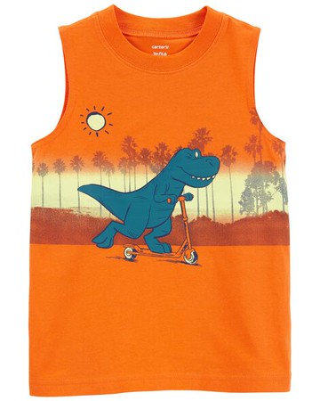 Toddler Dinosaur Jersey Tank