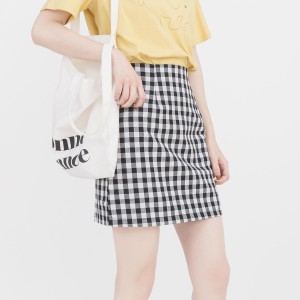 希少 大人気 21年 新作 送料無料 ハイウエスト ギンガムチェック柄 ミニスカート タック 台形 カジュアル 大人可愛い 夏コーデ 着回し 激安特価 Www Iacymperu Org