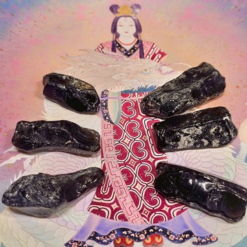 阿帕契之淚Apache Tears原礦微拋光1030-29~34號 ~讓擁有祂的人不再憂愁 帶來好運！ (阿賽斯特萊公司)