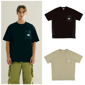 【Herschel】官方直營 中性風衣布拼接上衣 男女共款 休閒上衣 流行時尚 共2色 中卡其/黑 H6251491系列
