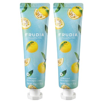 FRUDIA 台灣公司貨 文青果社 輕盈保濕護手霜 香水檸檬  30g  2條