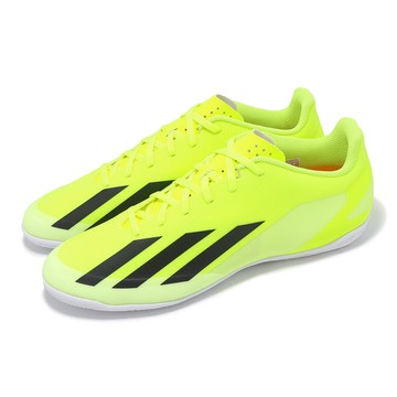 [ACS] adidas 足球鞋 X Crazyfast Club IN 男鞋 黃黑 支撐 緩衝 室內足球 運動鞋 愛迪達 IF0722