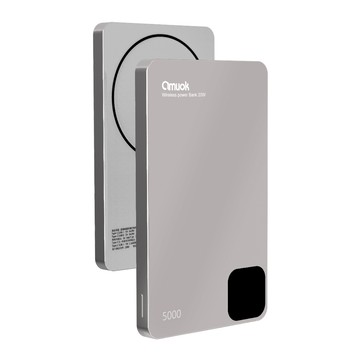 amuok 5000mAh (19.25Wh)雲薄數顯磁吸無線充行動電源 MagSafe 行充 磁吸式 充電 磁吸行動電源