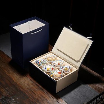 錦繡前程六福帝王杯仿成化斗彩瓷茶杯陶瓷前程似錦品茗杯