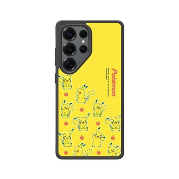 Galaxy S25 Ultra SolidSuit 黑 - 寶可夢 Pokemon - 多彩系列-皮卡丘大集合