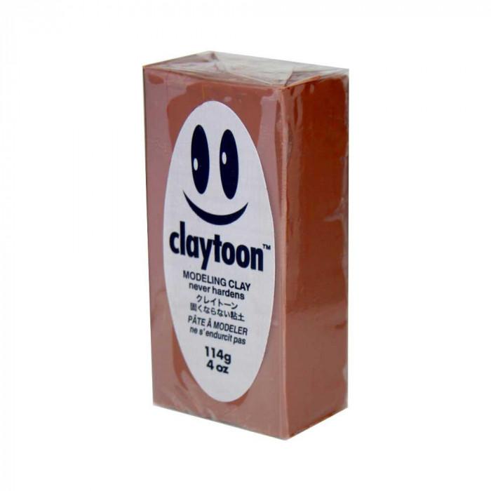 MODELING CLAY claytoon カラー油粘土 ブラウン 4bar セット
