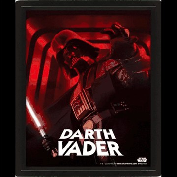 【星際大戰】安納金/黑武士達斯維達3D海報(瞬移)/STAR WARS/DARTH VADER(無框)