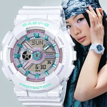 CASIO 卡西歐 Baby-G Y2K 閃耀時尚雙顯女錶 手錶 電子錶 學生錶 夏日煥新提案 送禮推薦 BA-110MC-7A